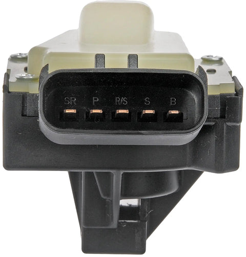 Front view of ignition switch replacement for Chrysler, Dodge, and Jeep models, showing plug and play design for easy install.