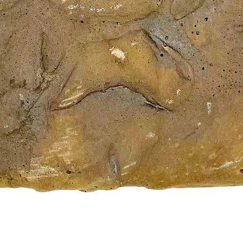 Close-up of Java Stonework Stepping Stones Pack Of 2 Durable Concrete Pavers With Textured Cobblestone Finish 12.5 Inch Square