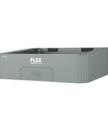 Track Lock Wall Mount Storage System With A Compact Tool Shelf Quick Clamp Setup Non Slip Rubber Contact Points.
