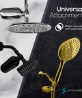 Ultra Shower Filter Cartridge Replacement For High Output Shower Heads With Spa Quality Water This Three Pack Delivers Premium Filtration That Removes Up To Ninety Five Percent Of Chlorine, Heavy Metals, Sediments And Impurities shown with universal attachment in different finishes