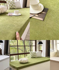 Bay Window Sill Seat Cushion Set With Weaving Chenille Texture Comfy Non Slip Foam Pads For Indoor Furniture Bench Seating