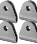 4 Pack Double Shear Seat Belt Tabs Weld On For Offroad Cars And UTVs Heavy Duty Iron Tabs With One Half Inch Holes Rust Free