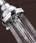 Six Setting Chrome Shower Head With 2.5 GPM Flow Delivers Beast Mode Power Even On Low Water Pressure, Spiral Design Maximizes Spray