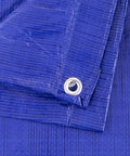 All Purpose Waterproof Poly Tarp 5 Mil Blue Tough As Nails Heavy Duty Weatherproof Cover Finished Size Seven Foot Four Inch By Nine Foot Six Inch 20 Pack For Outdoor Shield Construction Camping Yard Projects corner with grommet