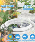 Outdoor 3 Foot Extension Cord 16 Gauge Heavy Duty Electric Cable, ETL Listed, Multipurpose For Tools, String Lights, And Small Appliances, Weather Ready 125V 13A Safe Power Reach, white coiled cord