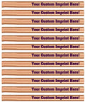 White Custom Carpenter Pencils Pack Of 12 Personalize With Your Name Logo Or Message HB 2 Graphite Solid Wood 7 Inch