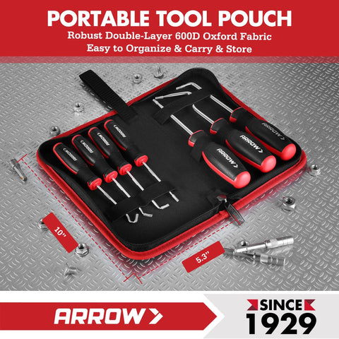 7 Piece Hook And Pick Set With Long And Mini Precision Picks 4 Small Hooks And 3 Large Hooks Carbon Steel Tools Includes Grab And Go Storage Bag For Easy Transport And Quick Access, open case
