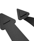 Level Up Your Garage With These Badass Magnetic Door Hardware Sets Featuring Four Classic Faux Hinges And Two Sleek Handles Heavy Duty Magnets Grip Steel Like Glue Weather Ready Zero Assembly Required. Close-up of black faux hinges with textured finish.