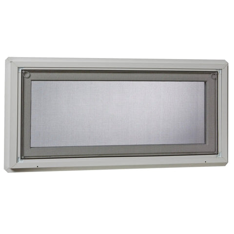 Heavy Duty Vinyl Window 32 By 22 Inches With Full Screen Coverage Insulated Glass shown closed