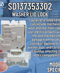 Washer Lid Lock Door Latch Switch Replacement Part Replaces 4245274 PS11703540 AP5962162 displayed with white plastic casing