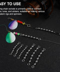 Stainless Steel Bead Chain Swivels For Catfish Tackle And Rig Gear Saltwater And Freshwater Fishing Beads Twenty To Forty Pack With Three Sixteenth Inch Beads Four Point Five Millimeter Durable Tackle Accessory, fishing rig setup with bait and lures