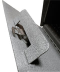 Close-up of Locking Wall Mount Mailbox With Large Capacity Heavy Duty Electrogalvanized Steel Granite Finish Anti Pry Latch