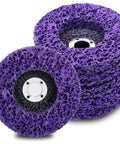 Heavy Duty Rust Buster Wheel Set for Paint and Oxidation Removal, Poly Strip Disc Abrasive, 4-1/2 Inch Dia, 5 Pack