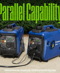 4000 Peak Watt Dual Fuel Portable Inverter Generator With Remote Start Gas Or Propane Powered 3300 Rated Watts, parallel capable