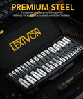 Beefy 32 Piece Hex Bit Socket Set With SAE And Metric Sockets, Hardened S2 Alloy Steel, Drop Forged And Heat Treated in Rugged Case