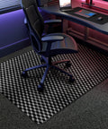 48 By 30 Inch Chair Mat For Low Carpet Floors under rolling office chair in home office setting