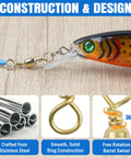 Barrel Swivels Fishing Tackle Set 60 120 Pcs Rolling Ball Stainless Steel Copper Brass Solid Rings High Strength Saltwater Swivels Connectors Must Have For Rigs And Tackle attached to fishing lure, stainless steel, gold finish