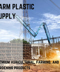 Heavy Duty 15 Mil Concrete Vapor Barrier Plastic Sheeting, 7 Ft By 70 Ft Roll at construction site with blue crane.