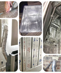 Two Inch Aluminum Foil Tape With No Release Liner 230 Feet Of Heavy Duty Silver HVAC Duct Tape For High Temperature Insulation Use