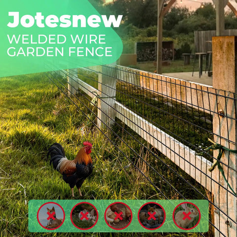 Vinyl Coated Welded Wire Garden Fence Roll 48 Inch by 100 Foot 2 Inch by 3 Inch Mesh 16 Gauge Rust Resistant PVC Coated Steel Mesh