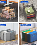 Collapsible Mesh Hanging File Crates With Handy Carry Handle Letter Size Document Holder And Portable Desk Organizer for books.