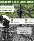 Push To Connect Drip Irrigation System For Garden Beds And Raised Beds With Adjustable Watering Auto Plant Watering Kit connectors