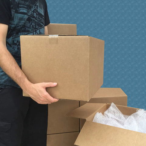 Heavy Duty Corrugated Moving Boxes For No Drama Packing Medium 18X14X12 Inches Brown Cardboard Cartons With Self Sealing Flaps In A Straight Up Reliable 10 Pack Set Built To Handle Any Home Move Or Office Reorg You Gotta Get Done Today
