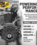 Alternator Replacement For Mercruiser 350 Mag MPI Gen Plus Horizon 454 Mag MPI Horizon Gen VI 5.7L EFI Direct Fit Marine