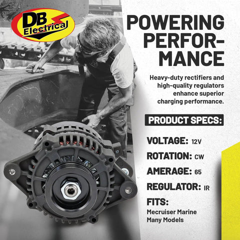 Alternator Replacement For Mercruiser 350 Mag MPI Gen Plus Horizon 454 Mag MPI Horizon Gen VI 5.7L EFI Direct Fit Marine
