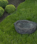 Massive Dope Decorative Outdoor Faux Stone Rock With Realistic Sandstone Look, 24 Inch Wide Boulder in garden setting