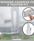 79 Inch Window Screen Repair Tape With Heavy Duty Adhesive For Windows And Doors 5cm By 2 Meters Fiberglass Mesh DIY Patch Kit applied