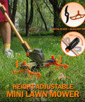 Cordless 13 Inch String Trimmer Weed Wacker with 2 x 21V 6.0Ah Batteries and Charger 4 In 1 Trimmer Edger Lawn Mower in use