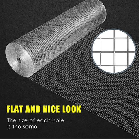 One Half Inch Galvanized Hardware Cloth Heavy Duty 36 By 100 Feet Welded Wire Mesh Roll For Fencing Backyard Garden Chicken Wire