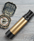 Two Piece Pirate Telescope Spyglass Toy Set For Kids Kid Friendly Vintage Mini Pirate Binoculars In Silver And Gold Perfect For Party Favors Halloween Decor Imaginative Play And Gift Bags, two-piece ABS and acrylic set