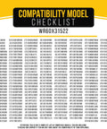 Compatibility checklist for Replacement Refrigerator Evaporator Fan Motor WR60X31522 For GE And Hotpoint models