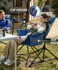 Heavy Duty 400 Lb Hammock Camping Chair With Adjustable Recline And Headrest Pillow Portable Foldable Swing Chair for outdoor sitting
