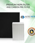 HEPA Replacement Filters for HPA300 Air Purifier Set With 3 True HEPA HRF R3 Filters And 4 Activated Carbon Prefilters