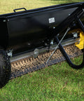 Spyker P70-12010 Commercial Drop Spreader With 120 Lb Hopper, 36 Inch Spread Width on grass, powder coated steel frame, 13x5 wheels