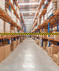 WMB-230 Magnetic Wall Mount Retractable Belt Barrier for Tight Spaces in warehouse, 30-foot black and yellow safety belt