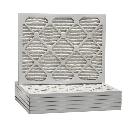 Stack of MERV 13 Pleated Air Filter 12x24x1, Universal HVAC Replacement for Home Furnaces and AC Units, 6 Pack