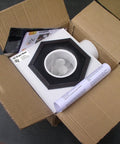 Durable Dryer Vent System With Galvanized Steel And Enamel Coat White No Crimping Easy To Install Quick Clean Access in box