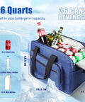 Portable Electric Cooler Bag With 12V Ac Dc Power And Dual Temperature Control Delivers A Hella Efficient Road Trip Vibe That Quickly Chills Or Warms Your Beverages Without Any Ice Hassle For Cars Trucks And Outdoor Adventures with beverages and cans displayed.