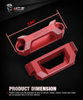 Built Tough T Track Tie Down Anchors For Truck Bed Rails And Tonneau Covers Rock Solid T Slot Cleats Made From 6061 Aluminum In Red, measuring 3.94 inches.