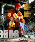 Man using Beast Cordless Leaf And Dust Blower With 20V Battery Brushless High Speed Motor Delivers Up To 30000 RPM And Jets Air