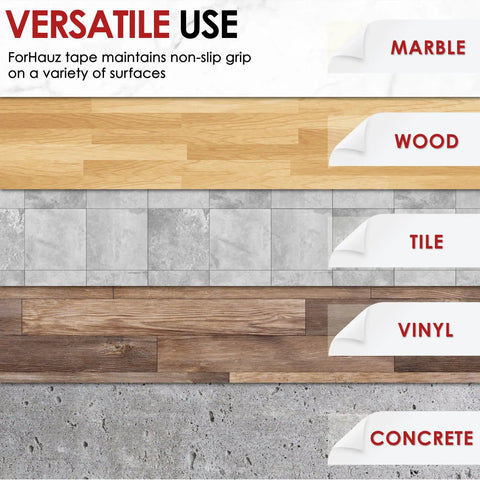 Heavy Duty Double Sided Rug Tape Non Slip Rug Gripper For Hardwood Floors Tile And Carpets 2 Inch By 20 Yards on various surfaces