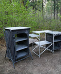 Foldable Roll Top Camping Pantry And Table With Sturdy Aluminum Frame Durable 600 Denier Oxford Fabric Weather Resistant Lightweight