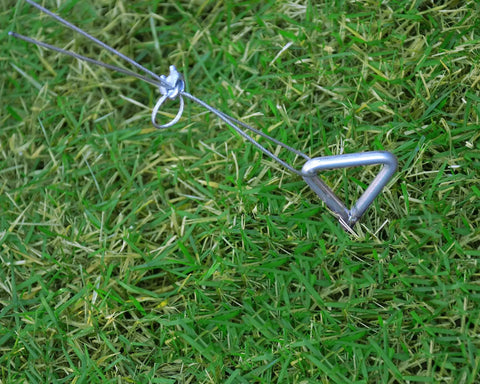 Heavy Duty Ground And Foundation Anchor Kit For Canopia Nature Greenhouses And Skylight Sheds on grassy surface