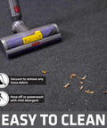 Vacuum cleaning Soft Plush Tent Carpet Mat With Waterproof Backing Keeps You Warm And Dry Inside The Tent, Charcoal