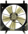 OEM Style Engine Cooling Fan Assembly Direct Plug In Design for quick radiator cooling, heavy duty plastic with fan blades.