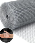 19 Gauge Hardware Cloth One Half Inch Mesh Welded Galvanized Cage Wire Roll Forty Eight Inch By One Hundred Feet Poultry Netting Fence